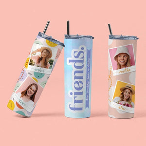 Best Friend Personalized Tumbler with Custom Photo - GiftShire