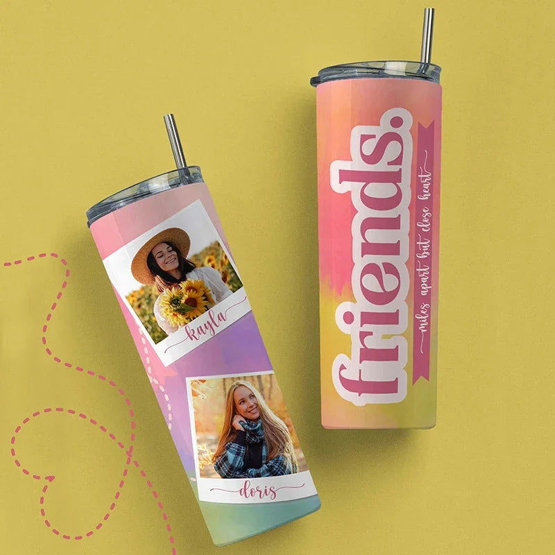 Best Friend Personalized Tumbler with Custom Photo - GiftShire