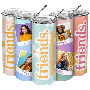 Best Friend Personalized Tumbler with Custom Photo - GiftShire