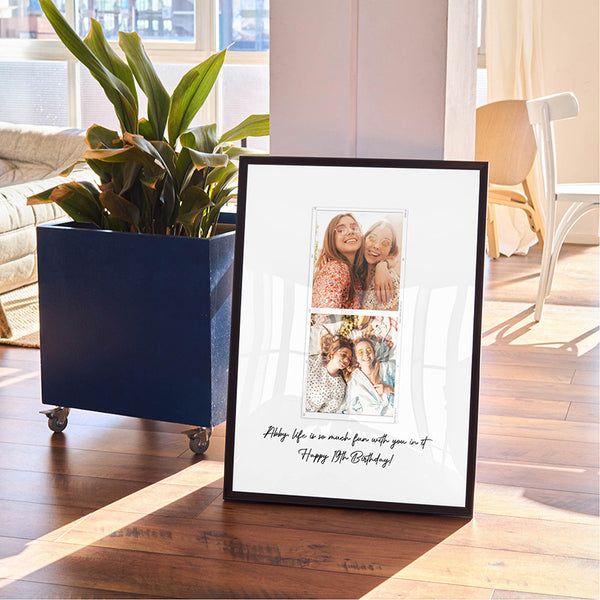 Best Friend Poster Paper, Custom Photo Print Gift