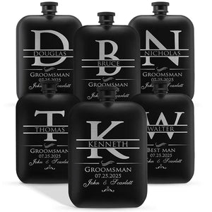 Best Man Proposal Gift - Personalized Groomsman Flask - GiftShire