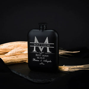 Best Man Proposal Gift - Personalized Groomsman Flask - GiftShire