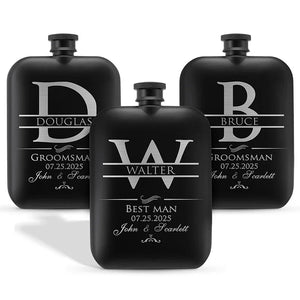 Best Man Proposal Gift - Personalized Groomsman Flask - GiftShire