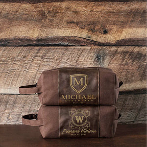Best Men's Toiletry Bag - Custom Engraved Name - GiftShire