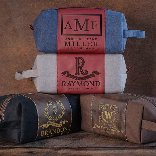 Best Men's Toiletry Bag - Custom Engraved Name