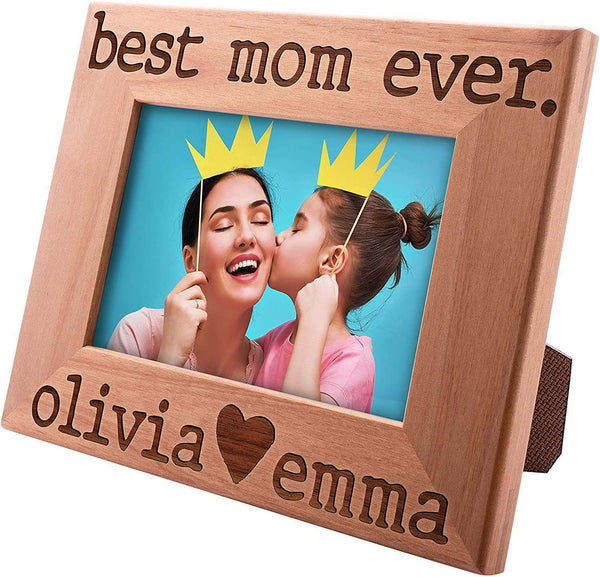 Best Mom Ever - Personalized Picture Frames for Mom | B07QSD3ST3 - D2 - GiftShire