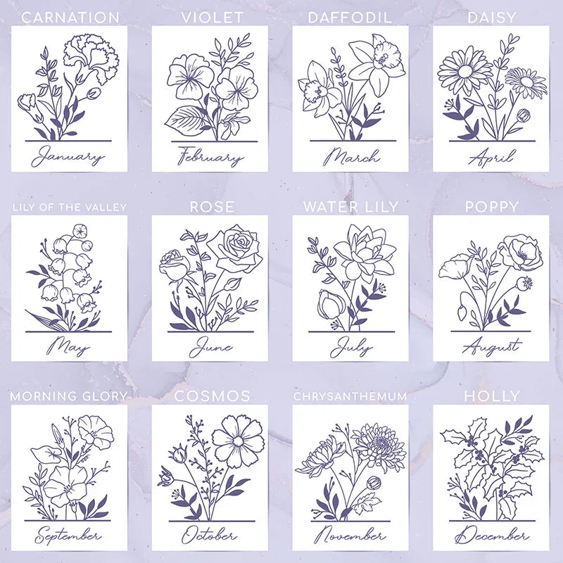 Birth Flower Jewelry Case with Custom Name For Women - GiftShire