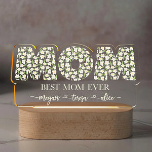 Personalized Best Mom Ever Gifts - Custom Night Light - GiftShire