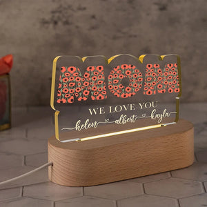 Personalized Best Mom Ever Gifts - Custom Night Light - GiftShire