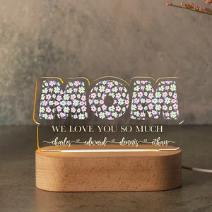 Personalized Best Mom Ever Gifts - Custom Night Light - GiftShire