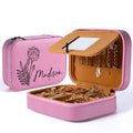 Birth Month Flower Personalized Jewelry Box - GiftShire