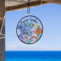 Birth Month Flower Suncatcher Ornament Gift for Grandma