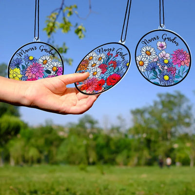 Birth Month Flower Suncatcher Ornament Gift for Grandma