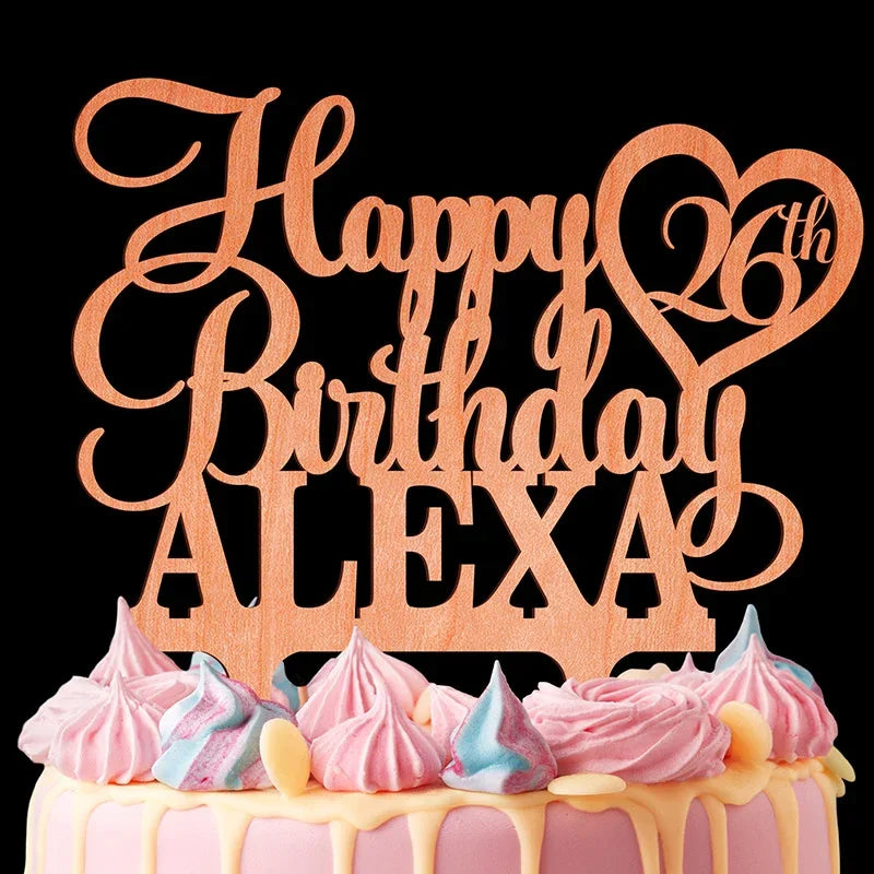 Happy Birthday Cake Topper for Custom Cake Decoration - GiftShire
