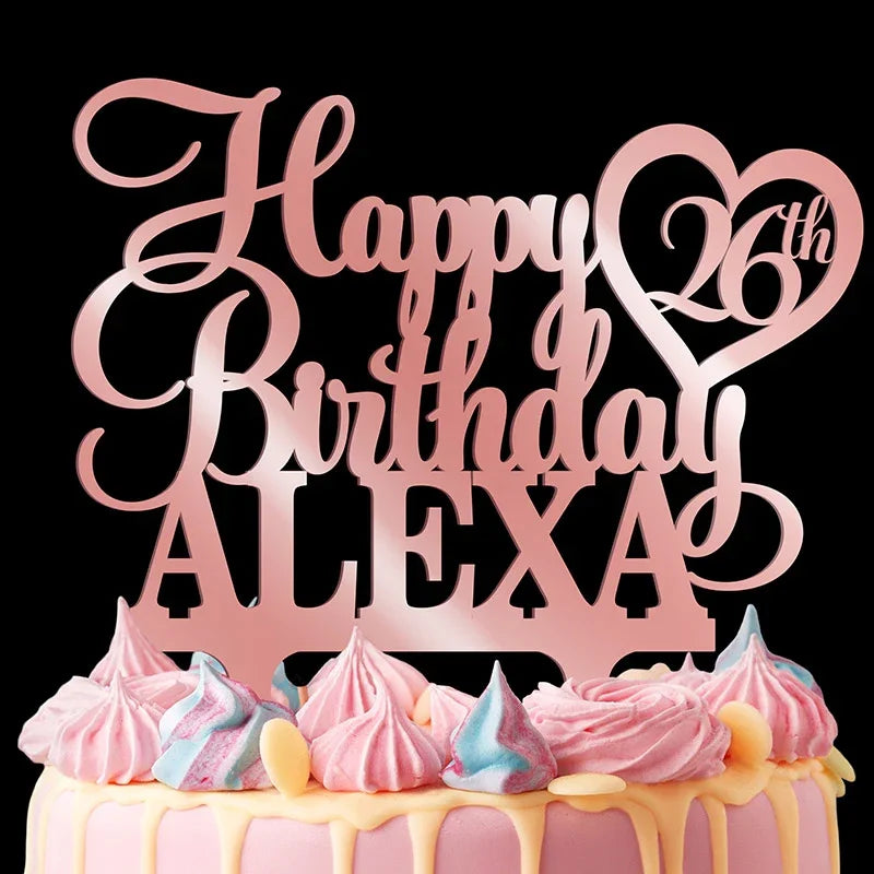 Happy Birthday Cake Topper for Custom Cake Decoration - GiftShire