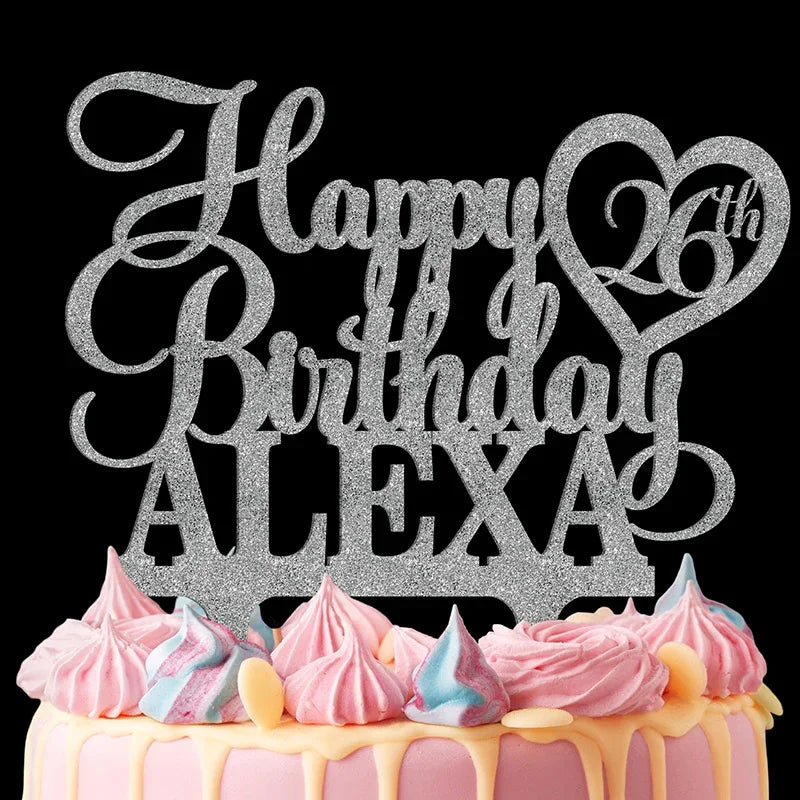Happy Birthday Cake Topper for Custom Cake Decoration - GiftShire