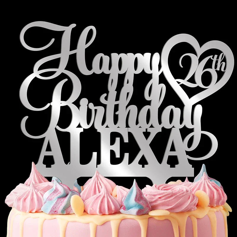 Happy Birthday Cake Topper for Custom Cake Decoration - GiftShire