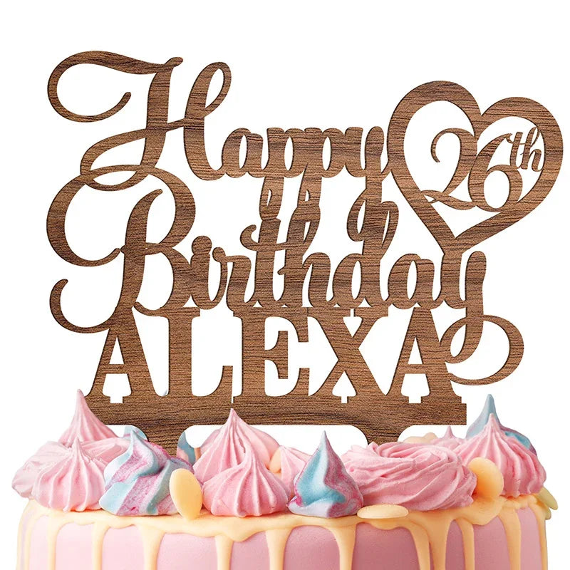 Happy Birthday Cake Topper for Custom Cake Decoration - GiftShire