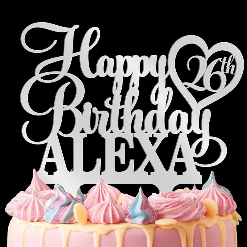Happy Birthday Cake Topper for Custom Cake Decoration - GiftShire