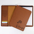 Personalized Birth Flower Padfolio for Her