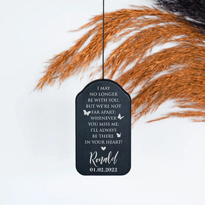 Black Bell Wind Chime for Someone who is missed - GiftShire