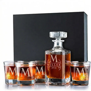 Black Gift Box Only For Whiskey Decanter Set - GiftShire