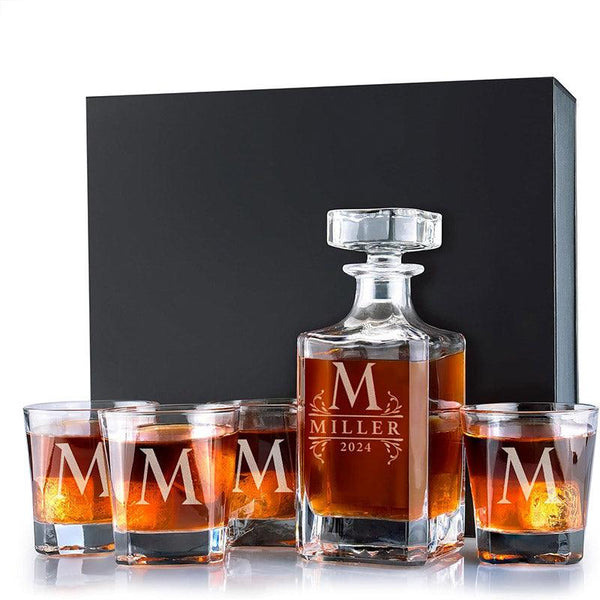 Black Gift Box Only For Whiskey Decanter Set - GiftShire
