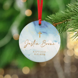 Blue Baptism Ornament for Kids - GiftShire