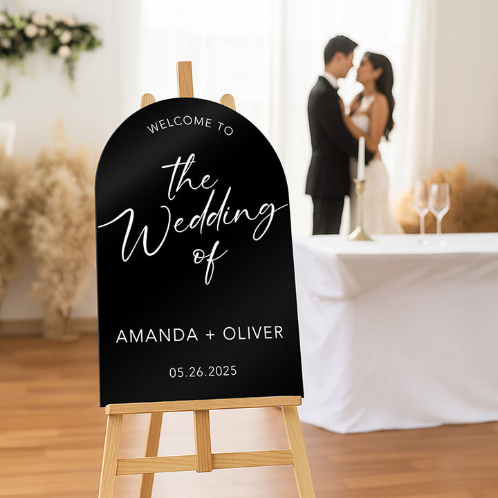 Bride & Groom's Welcome Arch Sign For Wedding