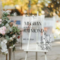 Bride & Groom's Welcome Arch Sign For Wedding
