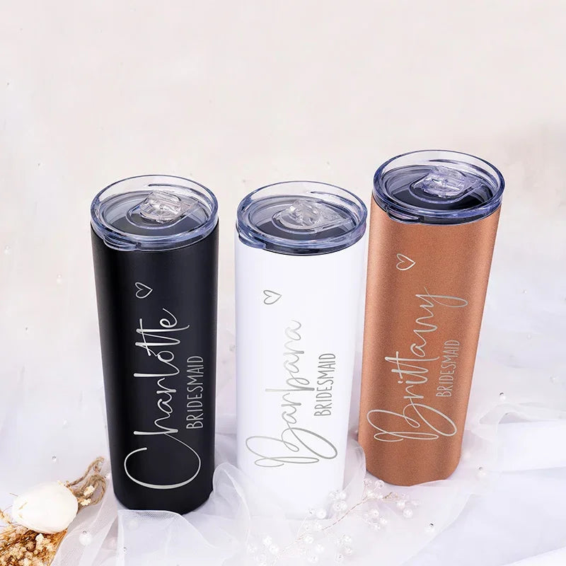 Bridesmaid Gifts, Personalized Tumblers for Bridal Party - GiftShire