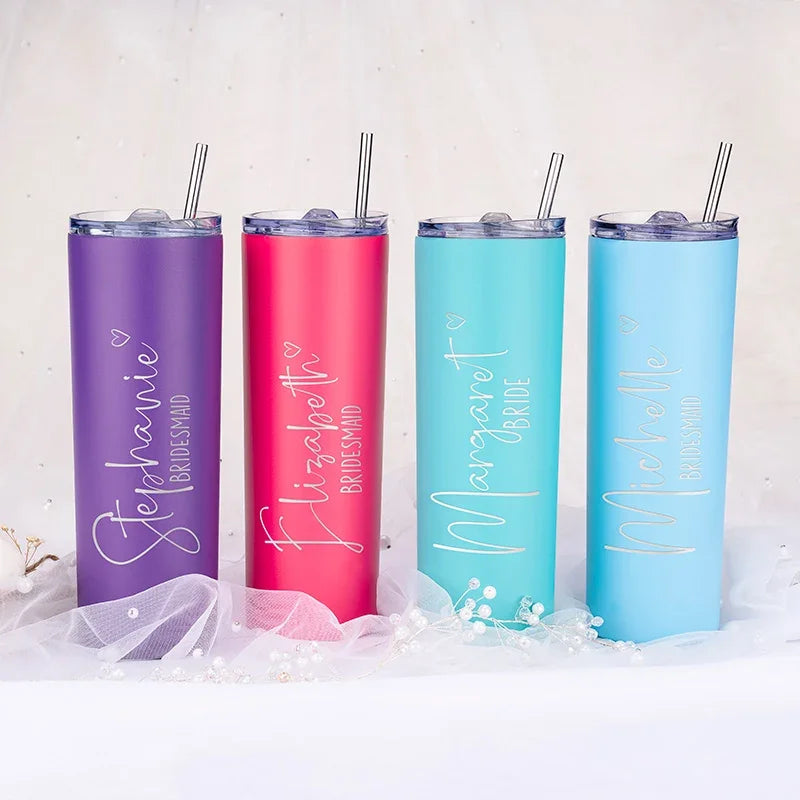 Bridesmaid Gifts, Personalized Tumblers for Bridal Party - GiftShire