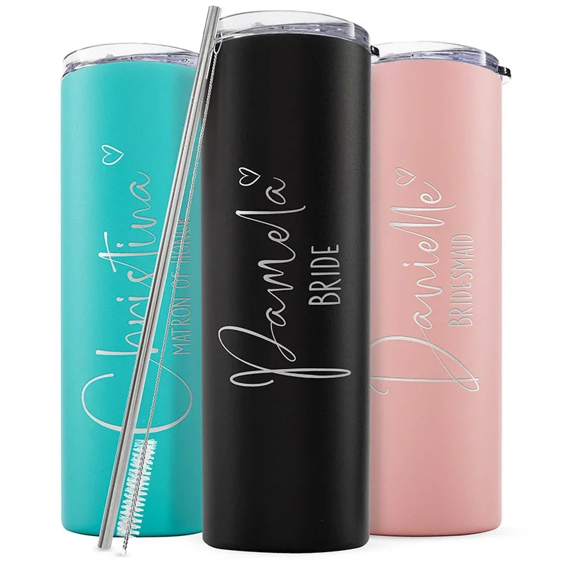 Bridesmaid Gifts, Personalized Tumblers for Bridal Party - GiftShire