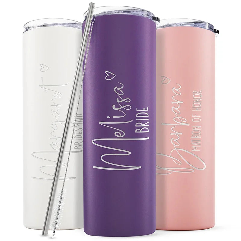 Bridesmaid Gifts, Personalized Tumblers for Bridal Party - GiftShire
