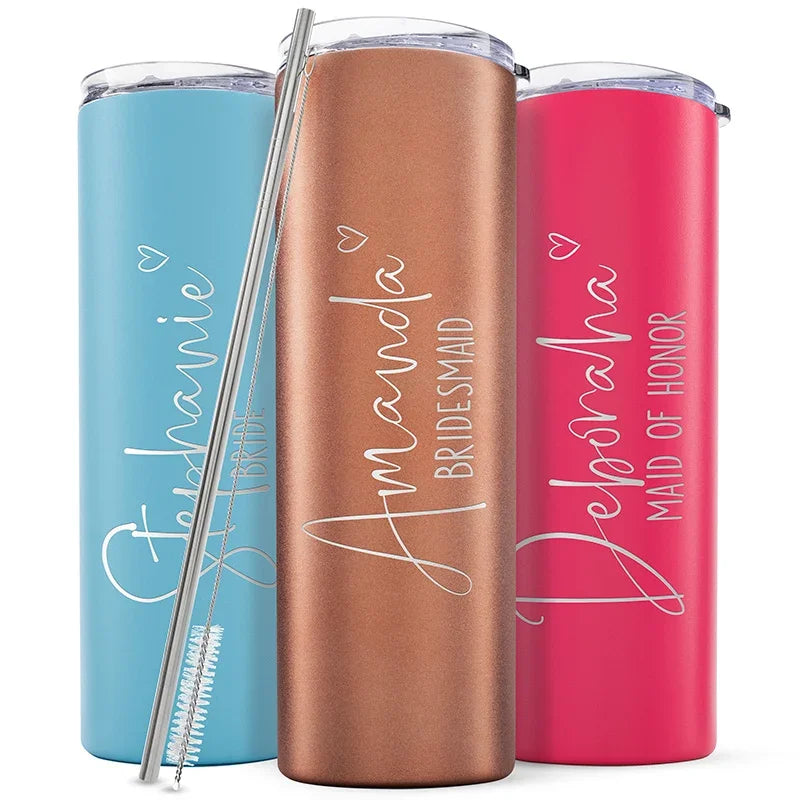Bridesmaid Gifts, Personalized Tumblers for Bridal Party - GiftShire