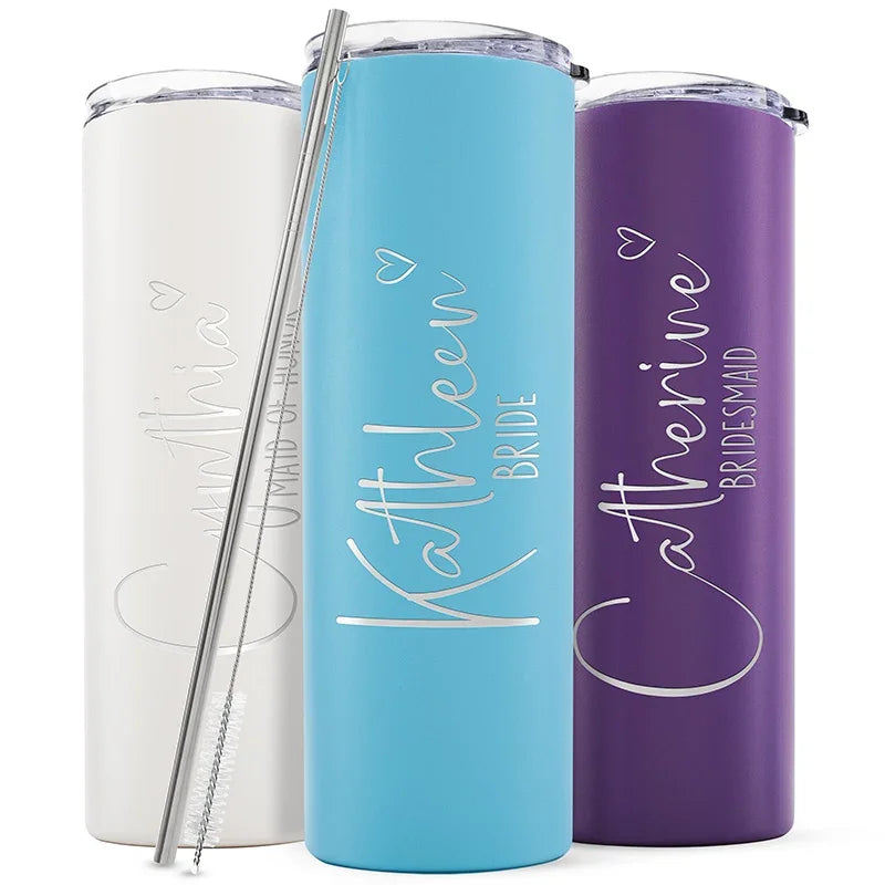 Bridesmaid Gifts, Personalized Tumblers for Bridal Party - GiftShire