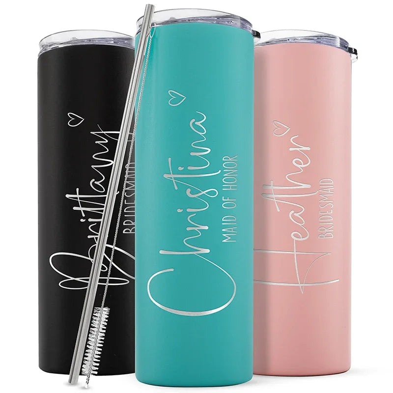 Bridesmaid Gifts, Personalized Tumblers for Bridal Party - GiftShire