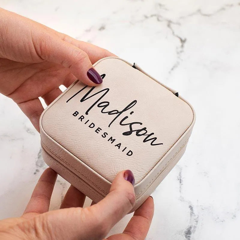 Custom Luxe Jewelry Box for Bridesmaid Proposal and Keepsake - GiftShire