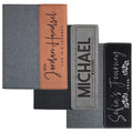 Personalized Canvas & Leatherette Padfolio with Name