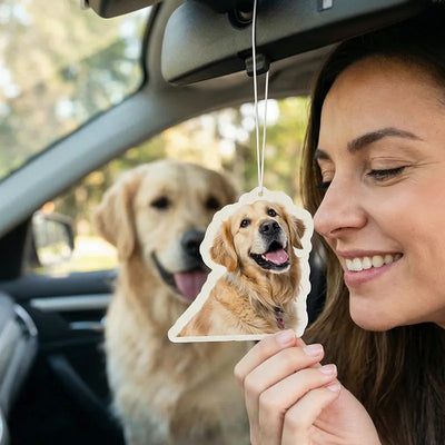 Car Air Freshener of Your Dog - 12 Fragrance Options -  Gift for Dog Parents