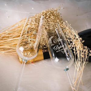 Personalized Champagne Flutes for Wedding - GiftShire
