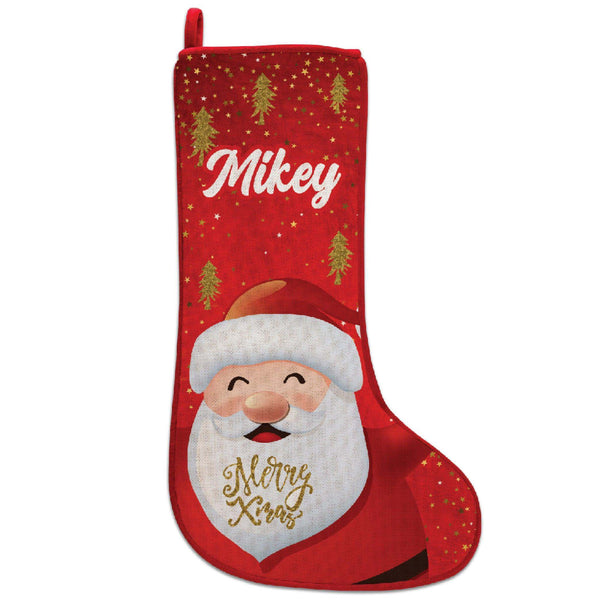 Christmas Decor for Fireplace, Xmas Gifts - Personalized Christmas Velvet Stocking | B09MSCQG1F - D2 - GiftShire