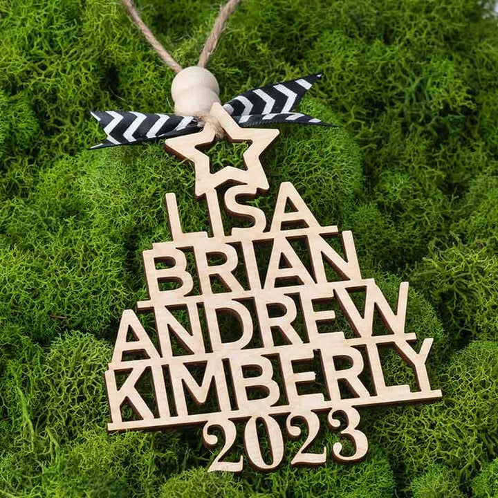 Family Name Tree ornament - GiftShire