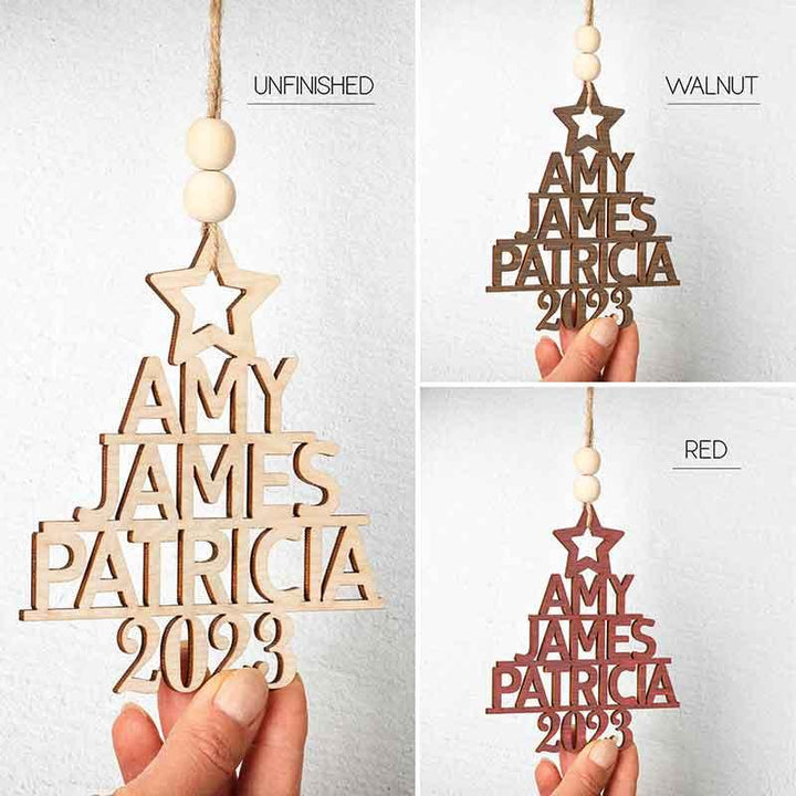 Family Name Tree ornament - GiftShire