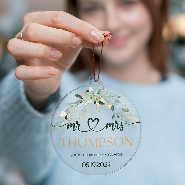 Christmas Inspiration Ornament - Couples Personalization - GiftShire