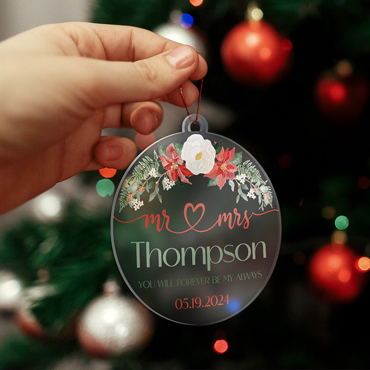 Christmas Inspiration Ornament - Couples Personalization - GiftShire