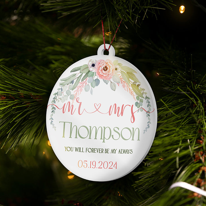 Christmas Inspiration Ornament - Couples Personalization - GiftShire