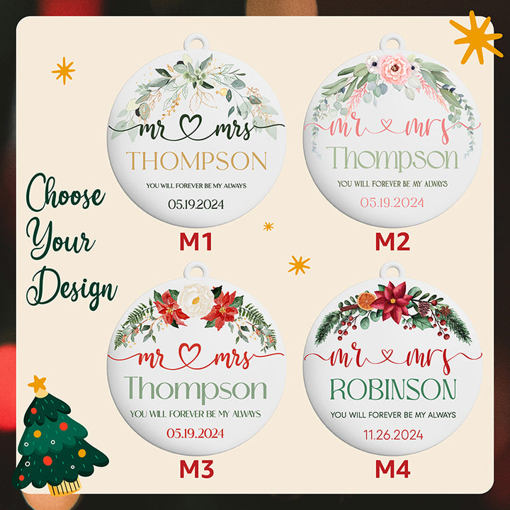 Christmas Inspiration Ornament - Couples Personalization - GiftShire