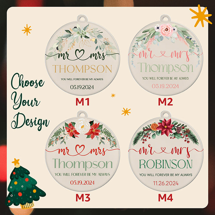Christmas Inspiration Ornament - Couples Personalization - GiftShire