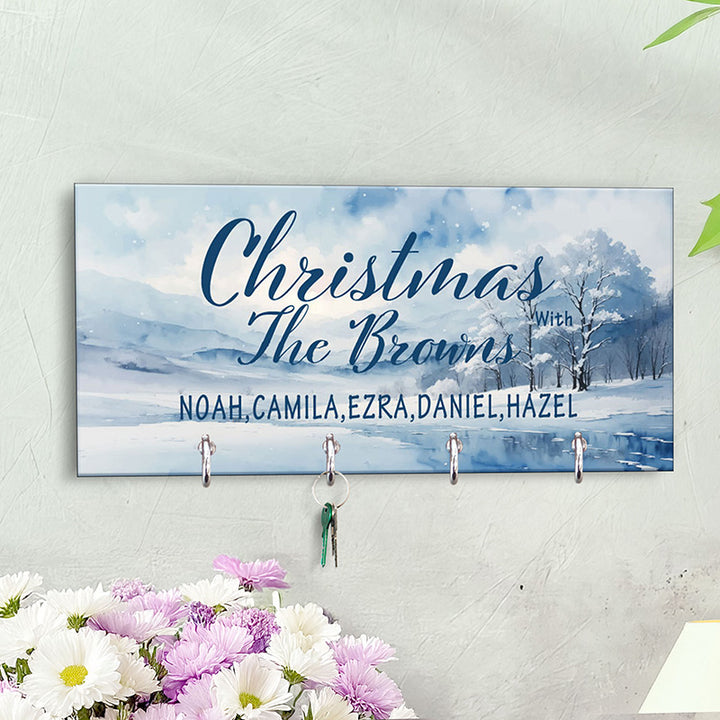 Christmas Key Holder, Family Key Chain Hanger